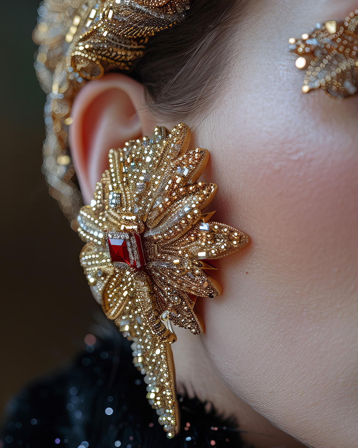 woman black shirt with necklace